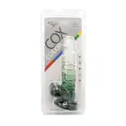 Kiotos Cox Color 02 - Clear - Green - dwukolorowe dildo, mocna przyssawka. Gwarancja jakości