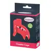 Malesation - Chastity Cage. Krwisto czerwona klatka na penisa. Zamykana na mosiężny zamek. W zestawie trzy pierścienie. 