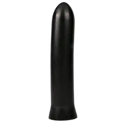 All Black - Dildo AB07 22,5 cm - gładkie, klasyczne czarne dildo. 22,5 cm przyjemności