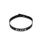 O-Products - Silicone Collar (SLAVE) - unikatowa obroża z napisem SLAVE. Jedwabisty silikon