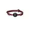 Ouch Halo - Breathable Ball Gag - Burgundy - stylowy gag. Luksusowa sesja BDSM