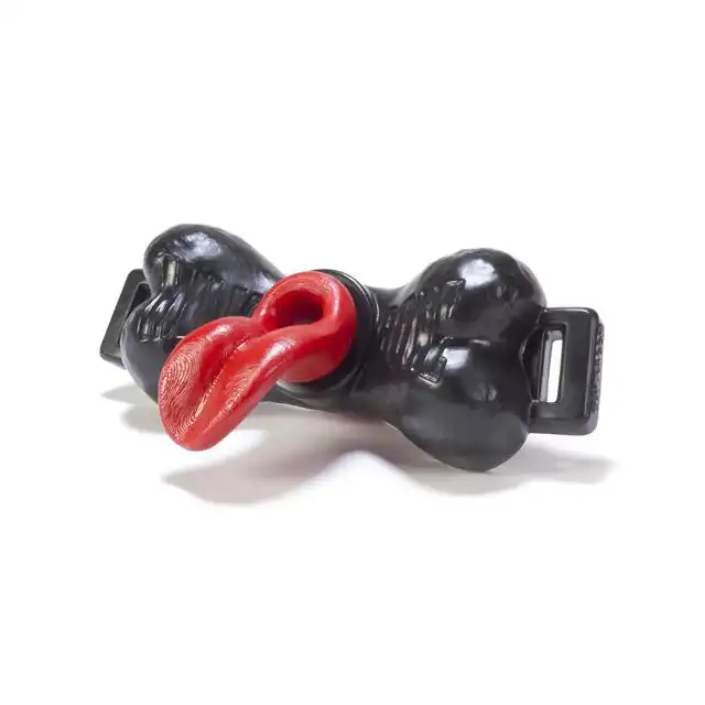 Oxballs - Milkbone Gag Tongue. Unikatowy knebel w kształcie kości z tunelem i językiem 