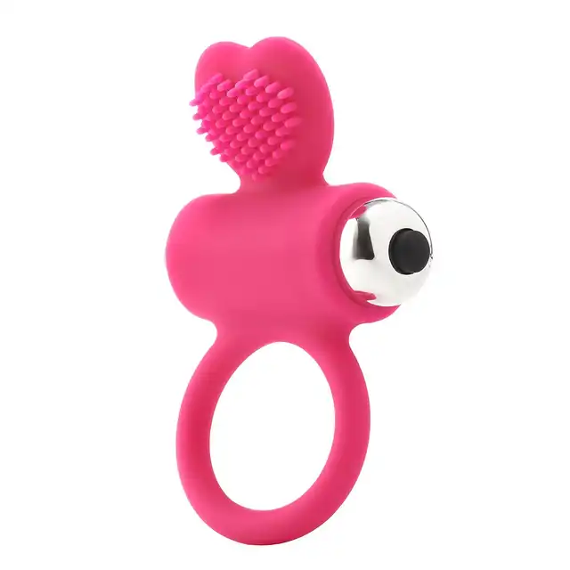 Dream Toys - Flirts Cockring Pink. Super rozciągliwy, wibrujący ring na penisa ze stymulatorem łechtaczki.