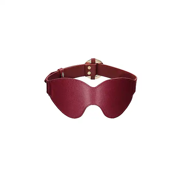 Ouch Halo - Eyemask - Burgundy - ekskluzywna opaska na oczy. Luksusowa sesja BDSM