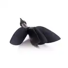 Kiotos - 3-Fold Spade Slaper Black Leather - czarny skórzany bat z solidną rączką