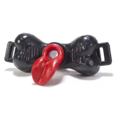 Oxballs - Milkbone Gag Tongue. Unikatowy knebel w kształcie kości z tunelem i językiem 