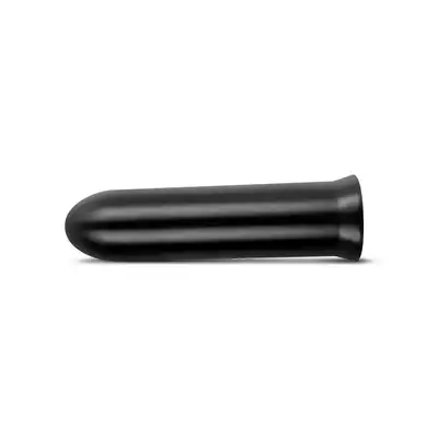 All Black - Dildo AB08. Gładkie 19 cm dildo wykonane z PVC o średnicy 4,5 cm