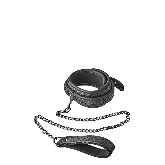 Dream Toys - Blaze Collar Leash Diamond - rewelacyjna obroża ze smyczą. Zawładnij partnerem 