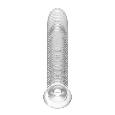 Brutus - Almighty Cock Sheath. Przyjemnie prążkowana nakładka na penisa 18 cm długości 