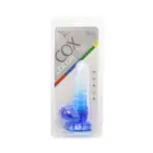 Kiotos Cox Color 01 - Clear - Blue - dwukolorowe dildo, mocna przyssawka. Gwarancja jakości