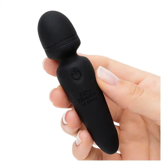 Fifty Shades of Grey - Sensation Mini Wand Vibrator - znakomity mini wibrator w kształcie różdżki. Elegancja i przyjemność