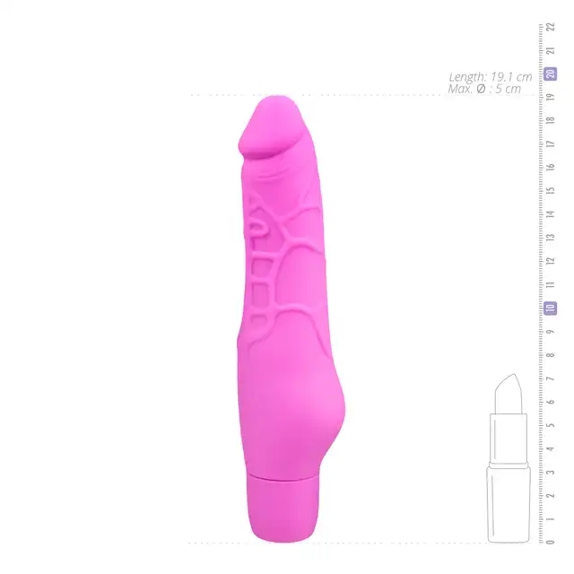 Easytoys - Realistyczny Silikonowy Wibrator - Różowy
