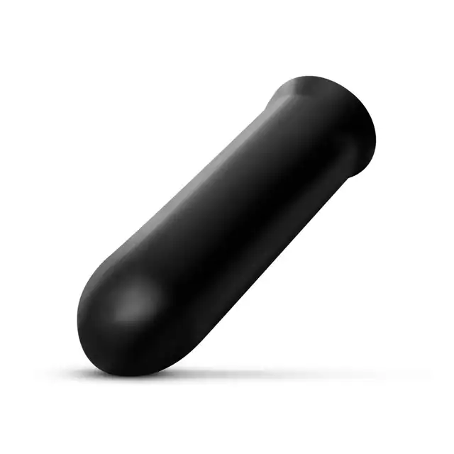 All Black - Dildo AB08. Gładkie 19 cm dildo wykonane z PVC o średnicy 4,5 cm