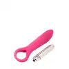 Dream Toys - Flirts 10 Functions Ring Vibrator Pink. Elegancki, różowy wibrator. Piękne wzory!