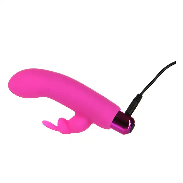 PowerBullet - Alice`s Bunny USB. Wibrator 2w1 o silnych wibracjach prosto z Krainy Czarów 