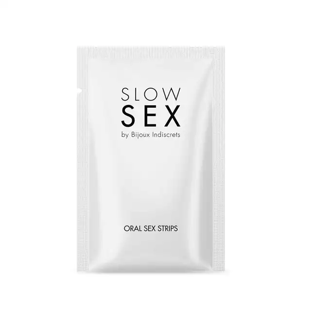 Bijoux Indiscrets -Slow Sex Oral Strip 1 szt. Odlotowa smakowo-chłodząca wkładka do seksu oralnego 
