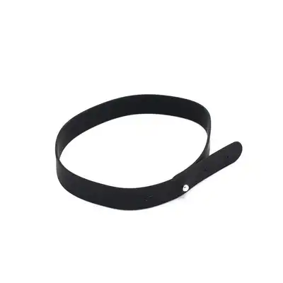 O-Products - Silicone Collar (SLUT) - silikonowa obroża z białym napisem SLUT. Regulowana szerokość