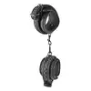 Dream Toys - Blaze Anklecuff Diamond Black - luksusowe kajdanki na kostki. Podkręcona sesja BDSM