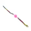 O-Products - Ball Gag Rainbow. Unikatowy tęczowy knebel z wegańskiej skóry ze złotymi nitami 