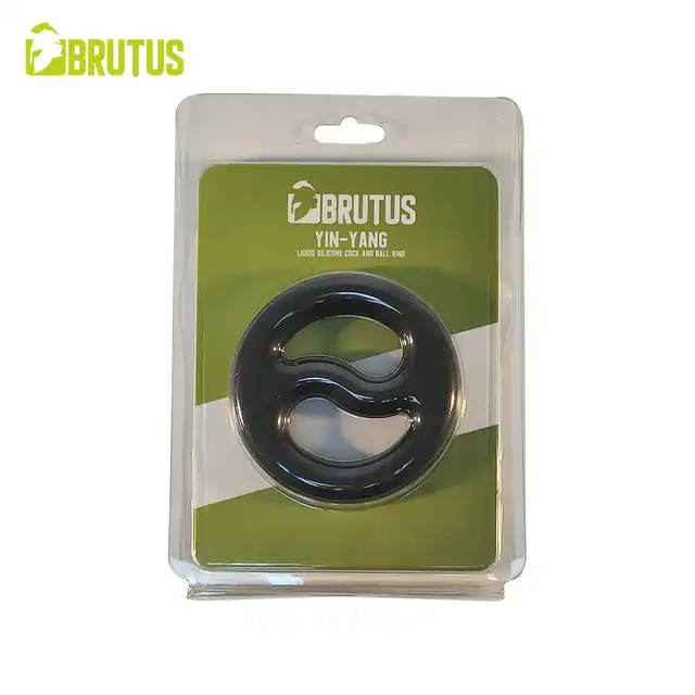 Brutus - Yin-Yang Silicone Duo Ring. Dwufunkcyjny ring erekcyjny na penisa i jądra 
