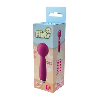 Flirts - Travel Wand Pink. Urocza mini podróżna różdżka z silnymi wibracjami 