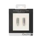 Ouch! - Magnetic Nipple Clamps - Diamond Bullet- unikatowe magnetyczne zaciski na sutki. Niesamowita przyjemność. Ostatnia sztuka!