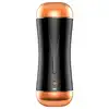Boss Series - Vibrating Masturbation Anus &amp; Vagina. Dwustronny masturbator z funkcją wibracji, pulsacji i eskalacji. Niesamowite efekty dźwiękowe i interaktywna funkcja