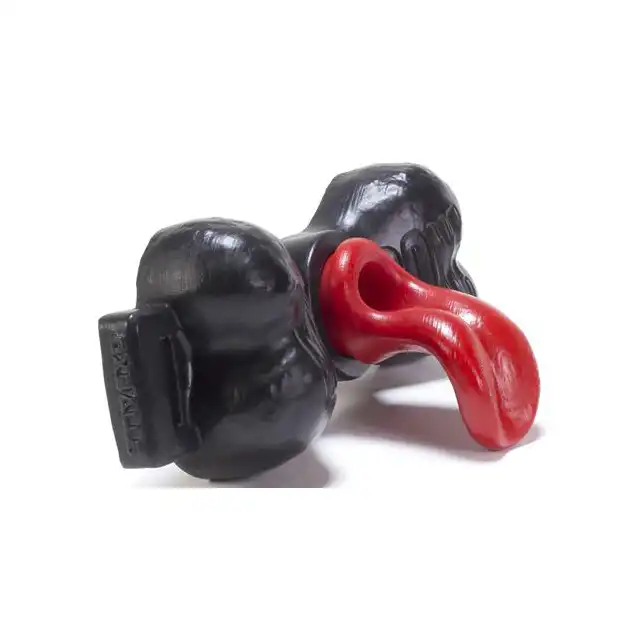 Oxballs - Milkbone Gag Tongue. Unikatowy knebel w kształcie kości z tunelem i językiem 