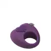 Dream Toys - Flirts Cockring Purple. Mega rozciągliwy, wibrujący ring na penisa ze stymulującymi wypustkami w kształcie serca.