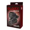 Dream Toys - Blaze Anklecuff Diamond Black - luksusowe kajdanki na kostki. Podkręcona sesja BDSM