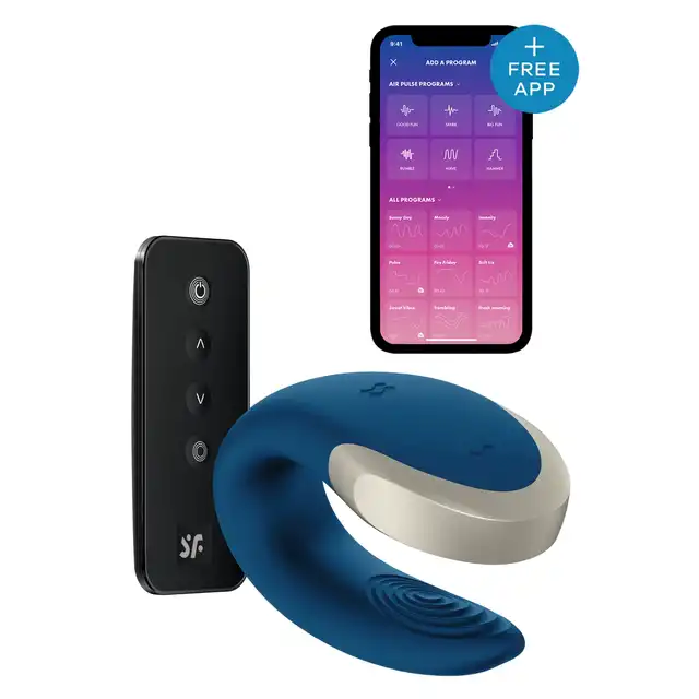 Satisfyer - Double Love Luxury Couple - luksusowy wibrator dla par, głębia przyjemności