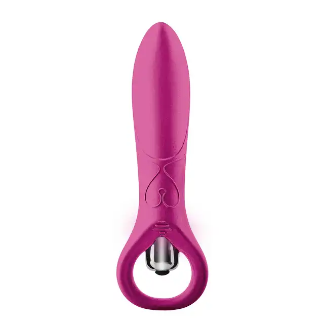 Dream Toys - Flirts 10 Functions Ring Vibrator Pink. Elegancki, różowy wibrator. Piękne wzory!