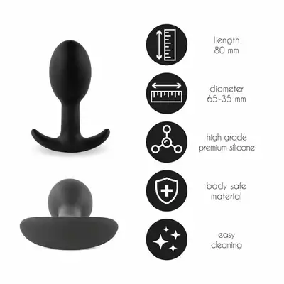 FeelzToys -  Plugz Butt Plug Black Nr. 3