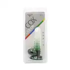 Kiotos Cox Color 01 - Clear - Green - dwukolorowe dildo, mocna przyssawka. Gwarancja jakości
