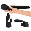 You2Toys - Wand Vibrator USB. Ekskluzywna silikonowa różdżka z 2 stymulującymi nakładkami . Niesamowita.