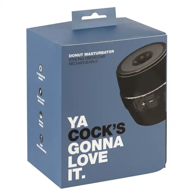 You2Toys - Donut Masturbator USB. Nowoczesny masturbator z miękkimi wypustkami. 2 silniki. 12 trybów wibracji.