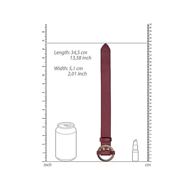 Ouch Halo - Wrist &amp; Ankle Cuffs - Burgundy - elegancki zestaw mankietów na nadgarstki lub kostki. Luksusowa sesja BDSM