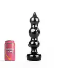 Bubble Toys - PouLou Black. Doskonale teksturowane dildo 24 cm . Truskawkowy aromat