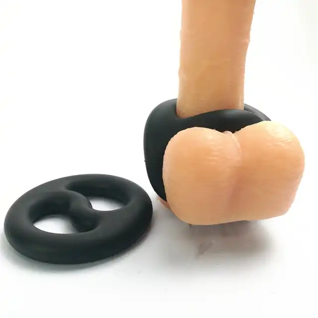 Brutus - Yin-Yang Silicone Duo Ring. Dwufunkcyjny ring erekcyjny na penisa i jądra 