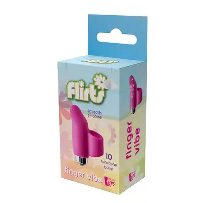 Dream Toys - Flirts Finger Vibe Pink. Niezawodny wibrator do zadań specjalnych. Rozkosz przy kiwnięciu palca!