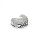 O-Products - Silicone Collar (SLUT) - silikonowa obroża z białym napisem SLUT. Regulowana szerokość