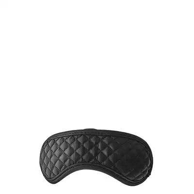 Dream Toys - Blaze Mask Diamond Black - czarna maska zaciemniająca, tłoczony materiał 