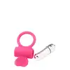 Dream Toys - Flirts Cockring Pink. Super rozciągliwy, wibrujący ring na penisa ze stymulatorem łechtaczki.