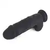 Kiotos Cox -  Black 002 - grube, czarne realistyczne dildo. Mocna przyssawka!