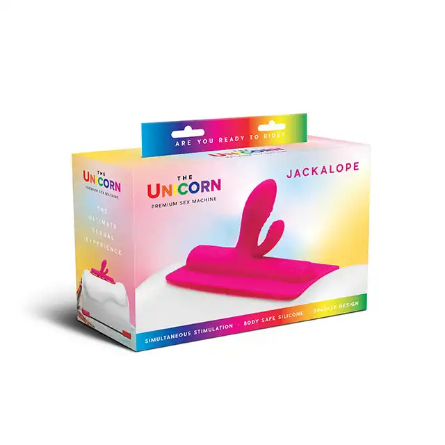 Cowgirl - Unicorn Jackalope Silicone. Nakładka do szaleńczego galopu! Profilowane dildo, dzikie wrażenia.