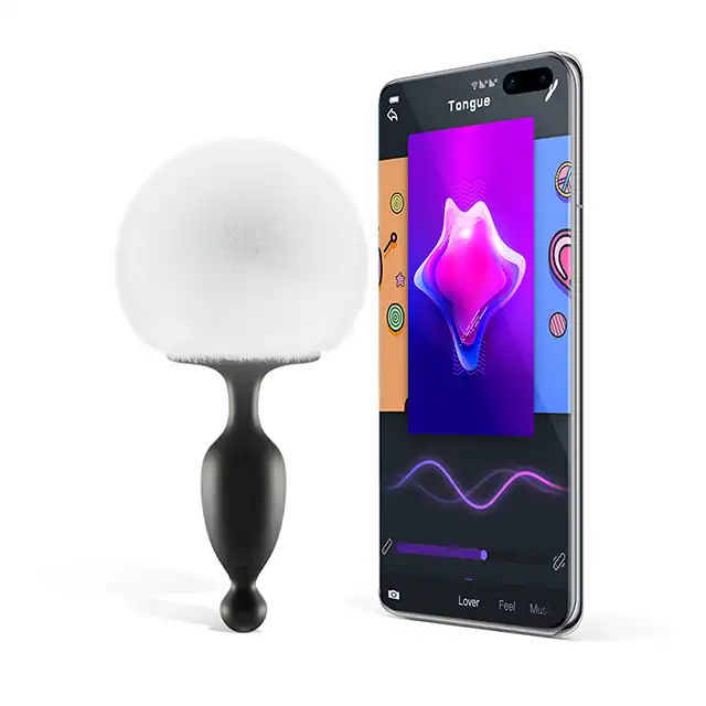 Magic Motion - Bunny App Tail USB. Innowacyjny korek analny na aplikację w formie króliczego ogonka! 