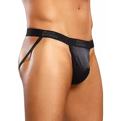 Male Power - Jock Black L/XL. Majtki męskie z seksownymi jockstrapami