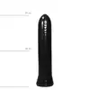 All Black - Dildo AB07 22,5 cm - gładkie, klasyczne czarne dildo. 22,5 cm przyjemności