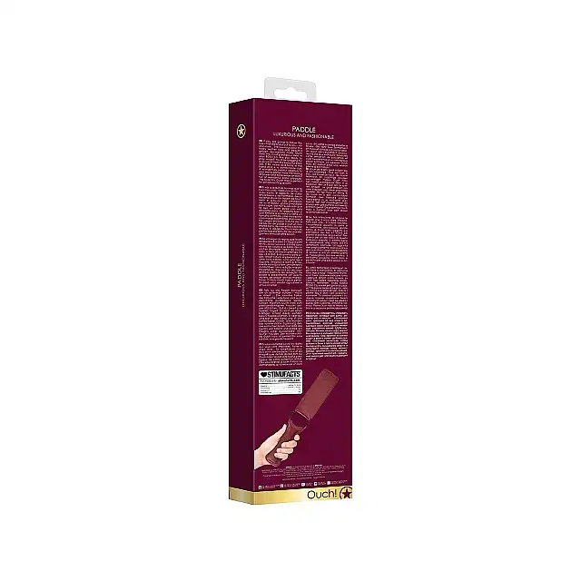 Ouch Halo - Paddle - Burgundy - stylowa packa. Luksusowa sesja BDSM