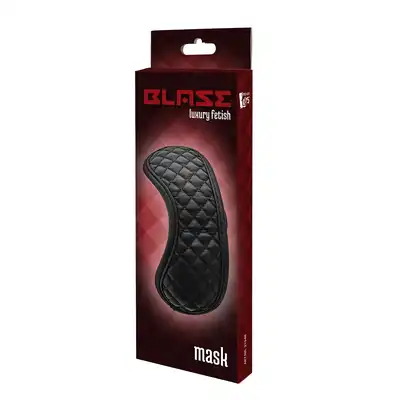 Dream Toys - Blaze Mask Diamond Black - czarna maska zaciemniająca, tłoczony materiał 